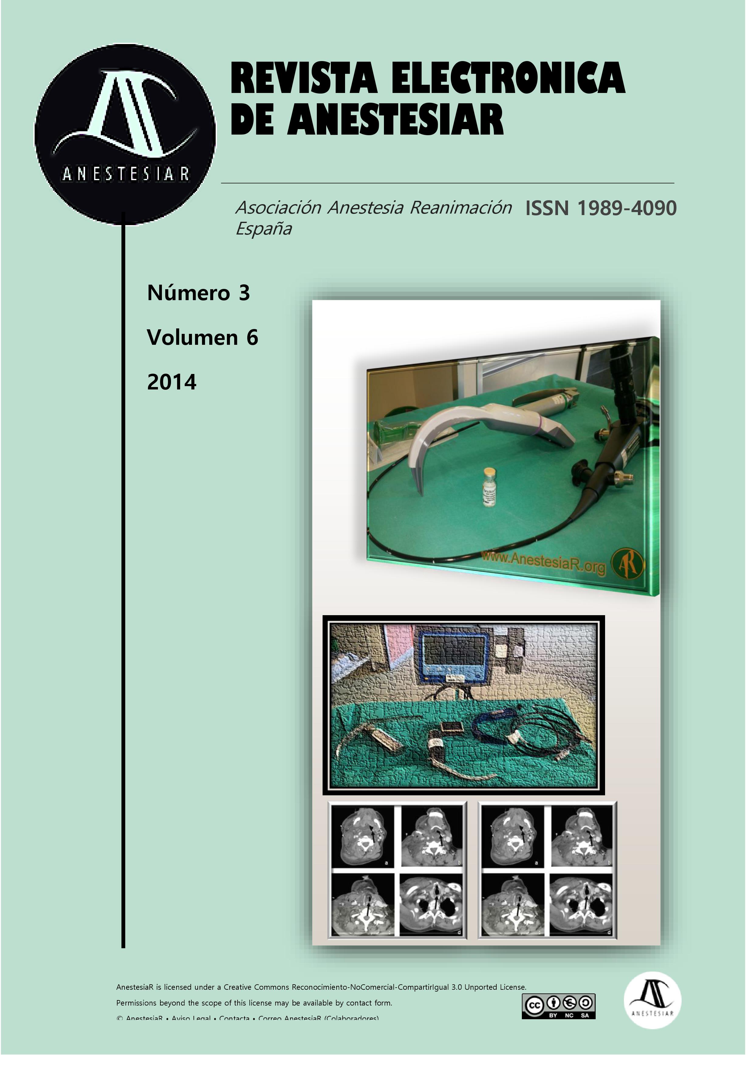 					Ver Vol. 6 Núm. 3 (2014): Revista Electrónica de AnestesiaR
				